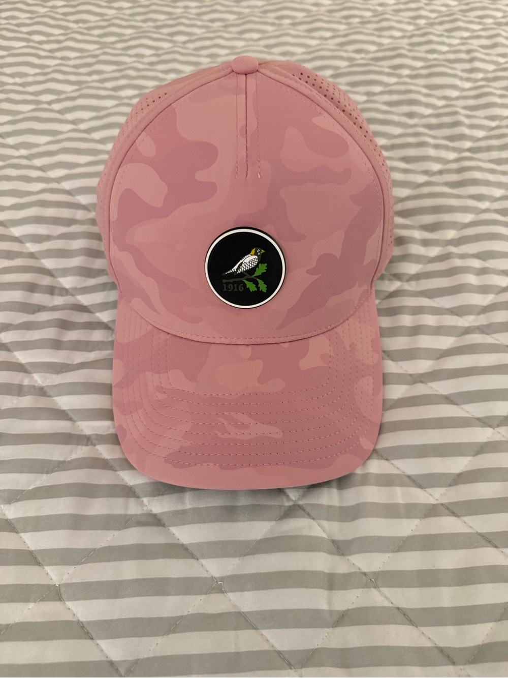 American Needle Inc. Trucker Hat Pink Camouflage Adjustable EUC 1916 Never Worn